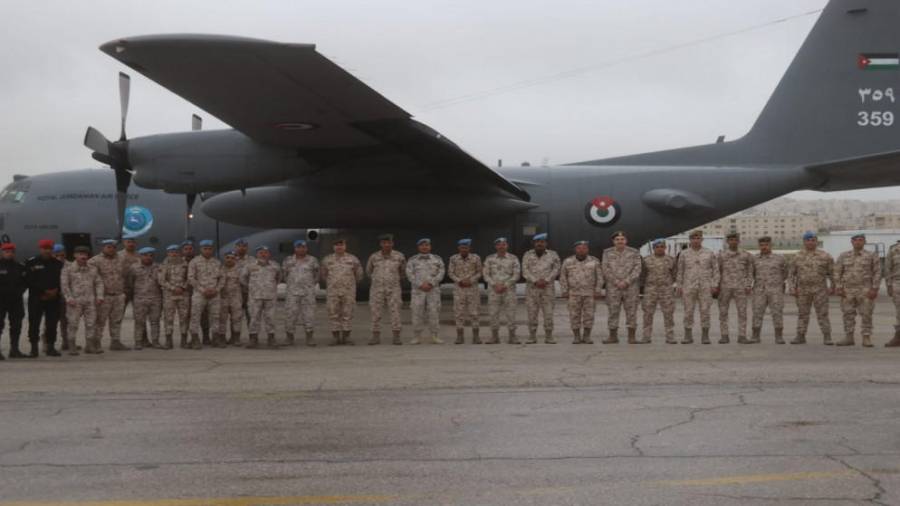 وصول القوة الأردنية المشاركة بتمرين سحاب 4