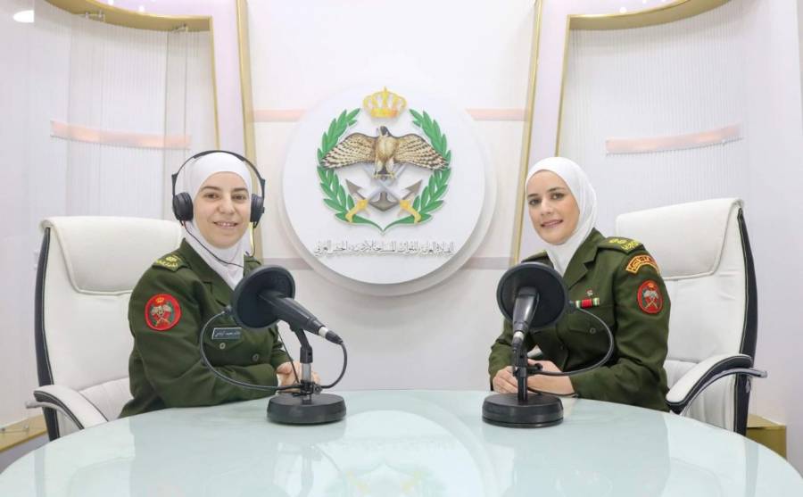 إذاعة الجيش العربي تستضيف الملازم اول فاطمة الحنيطي