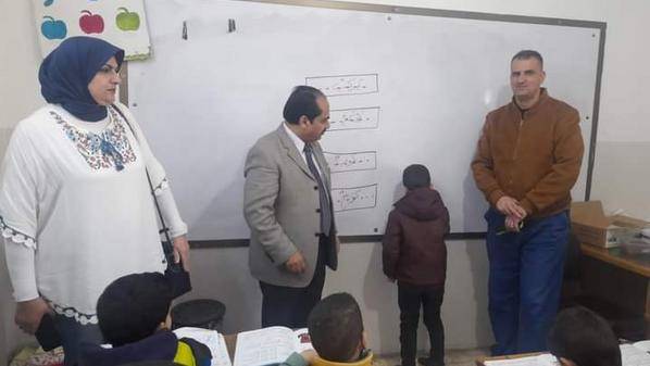 العضيبات يتفقد مدرسة ساكب الثانوية للبنات