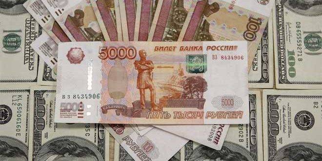 الروبل الروسي يرتفع مجدداً أمام الدولار الأمريكي