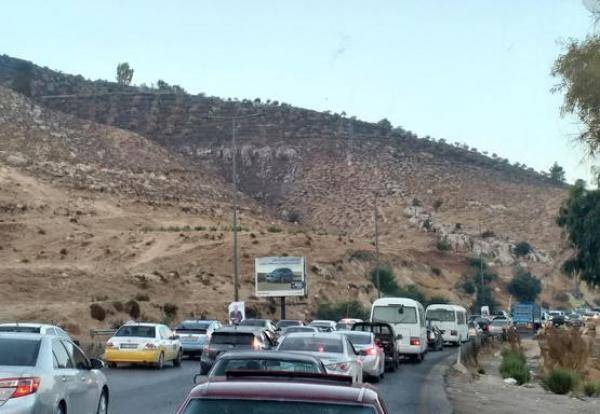 ازدحام مروري في الطرق المؤدية لمحافظات الشمال