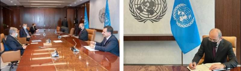 Safadi discusses with Guterres, Lazzarini efforts to support UNRWA