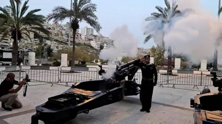 إطلاق مدفع رمضان من ساحة النخيل طيلة رمضان