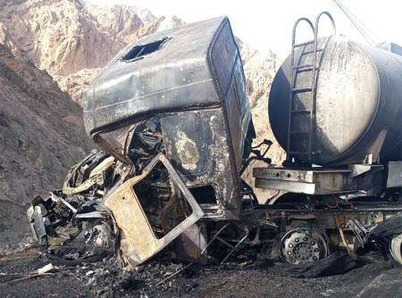 حادث يتسبب بإغلاق طريق مخصص للشاحنات بالعقبة