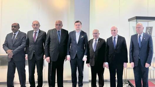 وزير الخارجية يشارك في اجتماع عربي مع وزير الخارجية الأوكراني في وارسو