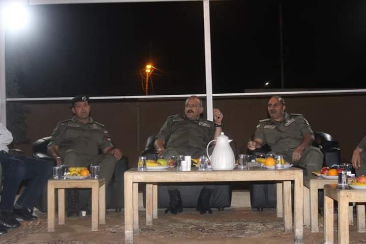 قائد شرطة البادية الملكية ينقل تحيات مدير الأمن العام للمرتبات العاملين بالميدان