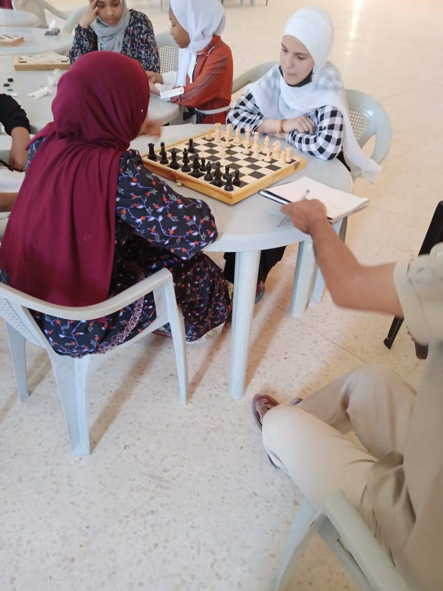 بطولة الشطرنج بمركز شابات غور الصافي