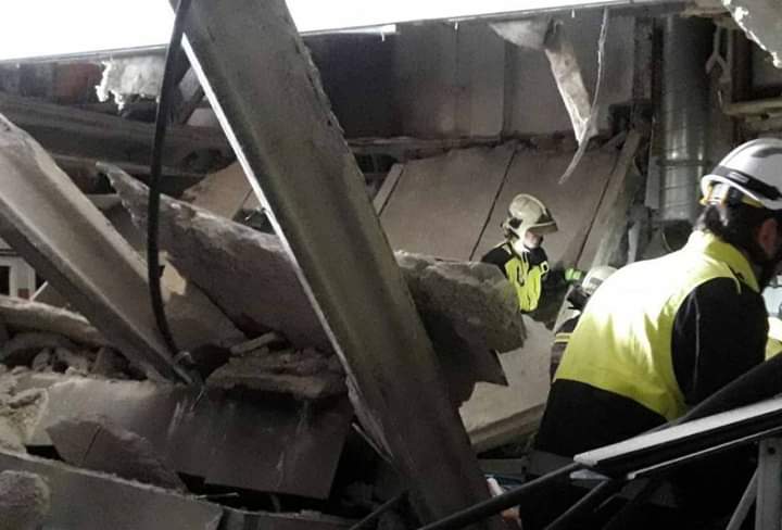 انهيار فندق في إسبانيا وإصابة شخصين