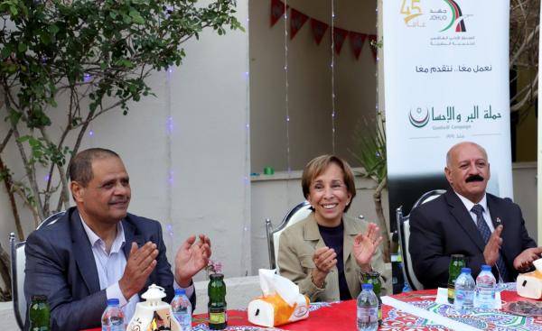 الأميرة بسمة ترعى إفطارا خيريا لحملة البر والإحسان في مركز معان التنموي