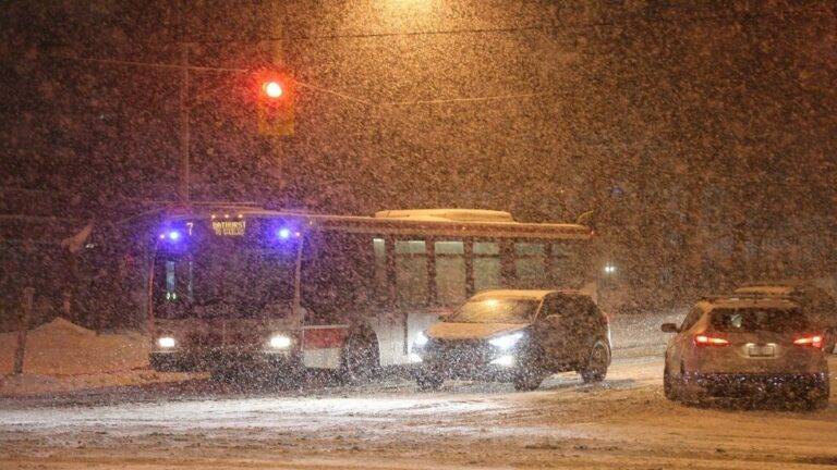 عاصفة ثلجية قوية تضرب وسط كندا
