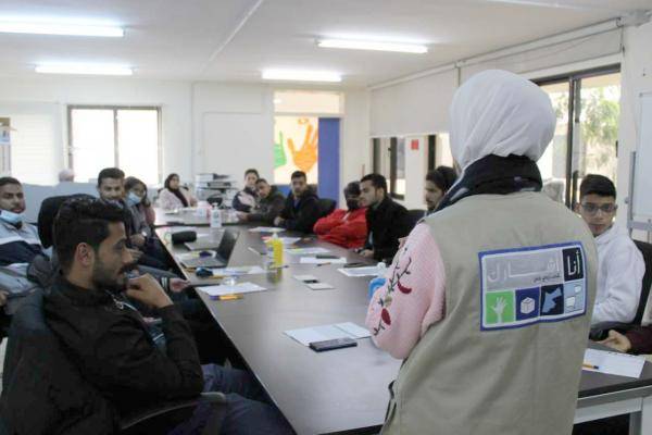 أنا أشارك ينفذ جلسات تدريبية لشباب وشابات جمعية قرى الاطفال