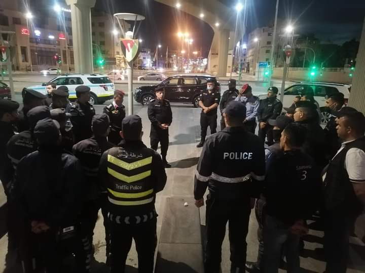 العميد فراس الصعوب ينقل تحيات مدير الامن العام للعاملين بالميدان