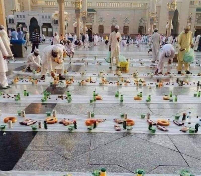 أردني يقضي 30 عاماً بخدمة الصائمين بالمسجد النبوي