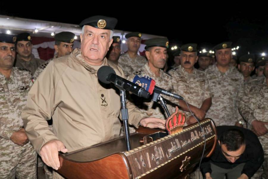 الحنيطي يشارك مرتبات كتيبة الملك محمد الخامس الآلية مأدبة الإفطار