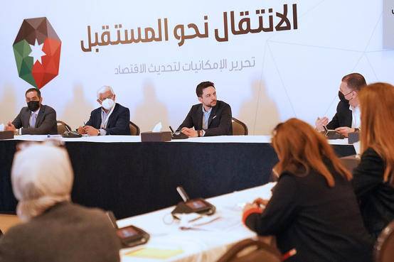 ولي العهد يحضر جانبا من جلسات ورشة العمل الاقتصادية