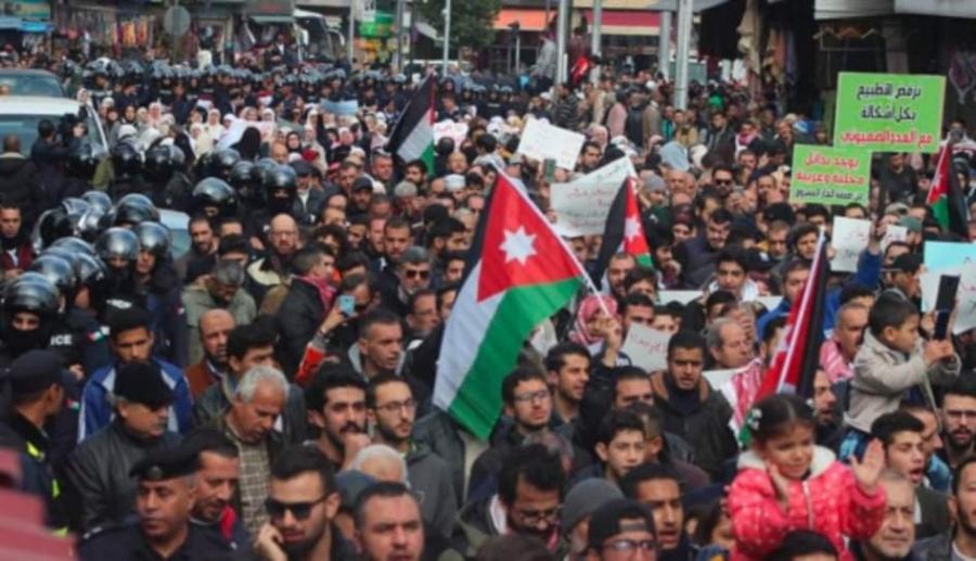 Jordanians demonstrate to condemn Israeli violations at Al Aqsa