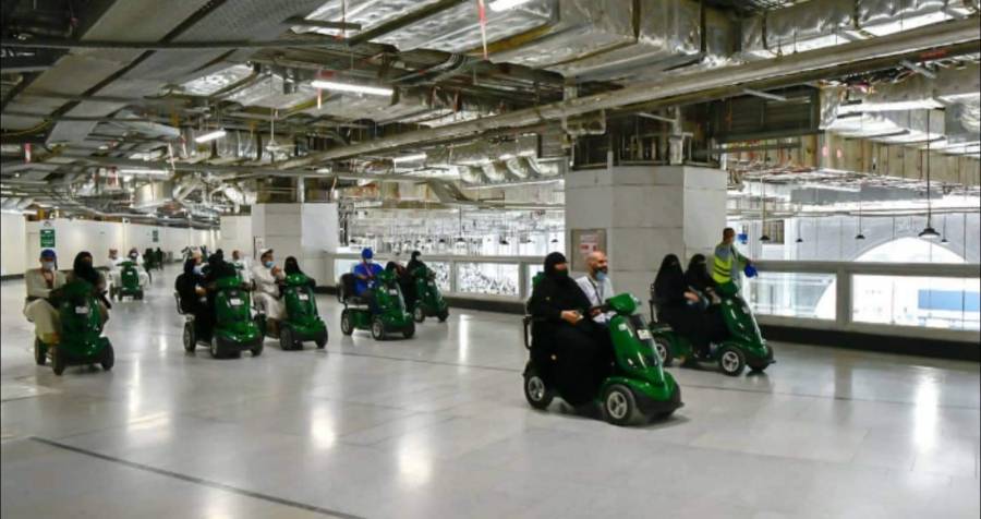 150 ألف مستفيد من العربات الكهربائية في المسجد الحرام