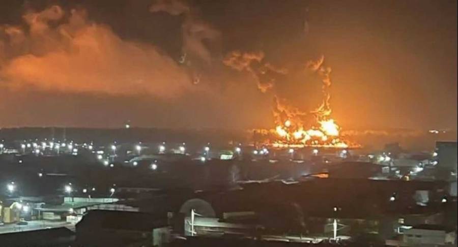 قصف يطال محطة نفط في بريانسك الروسية
