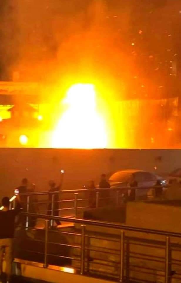 حريق هائل يلتهم أشهر كافيه في الإسكندرية