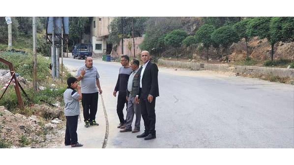 صيانة جدران استنادية في منطقة سوف بجرش