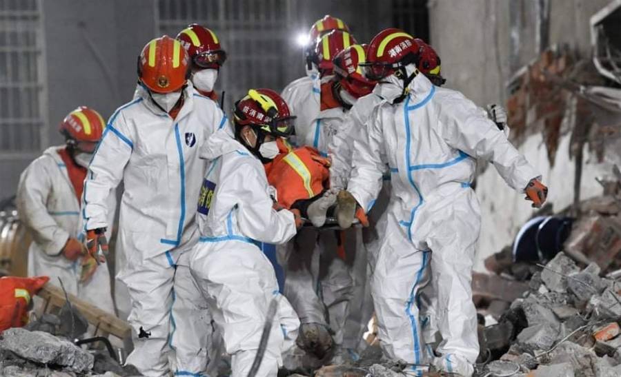 ارتفاع حصيلة انهيار مبنى في الصين إلى 26 قتيلاً