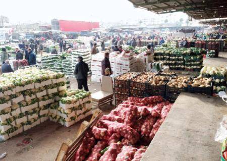 اسعار الخضار والفواكه في السوق المركزي الثلاثاء