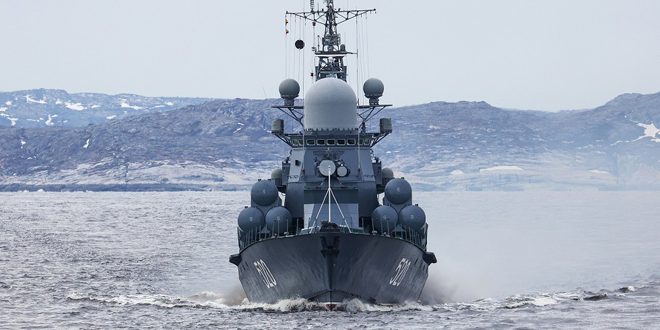 البحرية الروسية تجري تدريبات بنيران المدفعية في بحر البلطيق