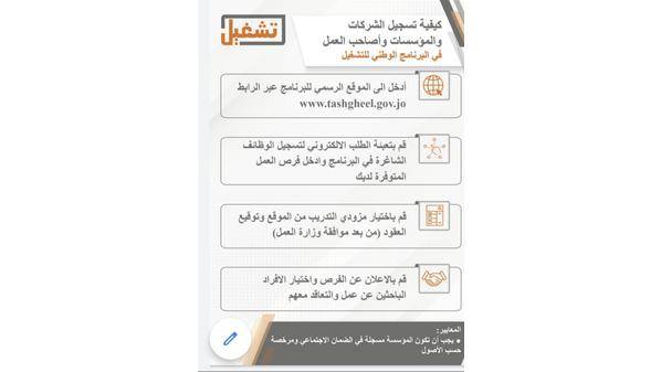 وزارة العمل: منصة برنامج تشغيل تشهد إقبالا ملحوظا من منشآت القطاع الخاص لتسجيل فرص العمل المتوفرة لديها
