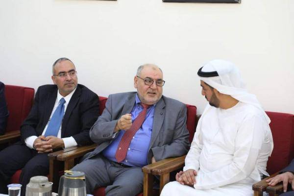 أسرة الجامعة الهاشمية تقدم واجب العزاء بالشيخ خليفة بن زايد