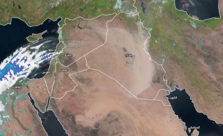 300 ألف كم من مساحة العراق تحت تأثير موجة غبارية كثيفة