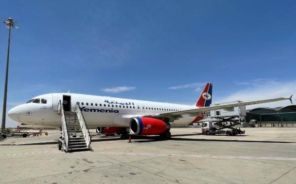 وصول أول طائرة للخطوط الجوية اليمنية إلى الأردن بعد توقف 6 أعوام