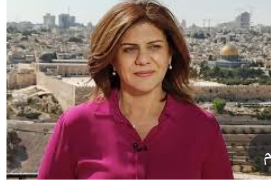 إنجاز لوحة صوت السلام الإنساني تضامنا مع الإعلامية شيرين أبوعاقلة