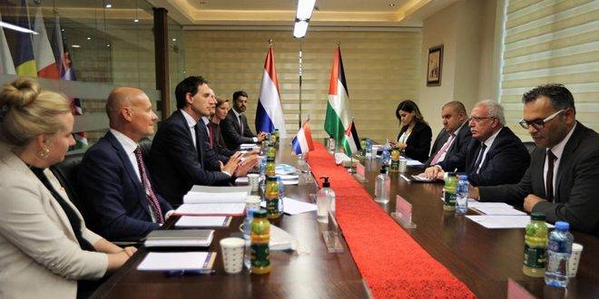 المالكي لنظيره الهولندي: الاحتلال الإسرائيلي يرتكب جرائم يومية بحق الفلسطينيين