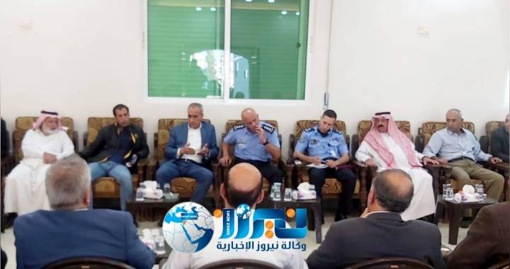 لقاء متصرفية لواء القويسمه حول الجلوة العشائرية مع مجلس عشائر الاحامدةالزففه في جاوا .