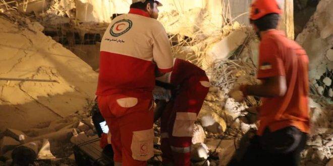 عاجل ..ارتفاع حصيلة ضحايا انهيار مبنى في مدينة آبادان الإيرانية إلى 10 قتلى