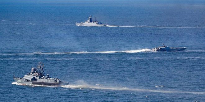 البحرية الروسية تجري تدريبات في بحر البلطيق