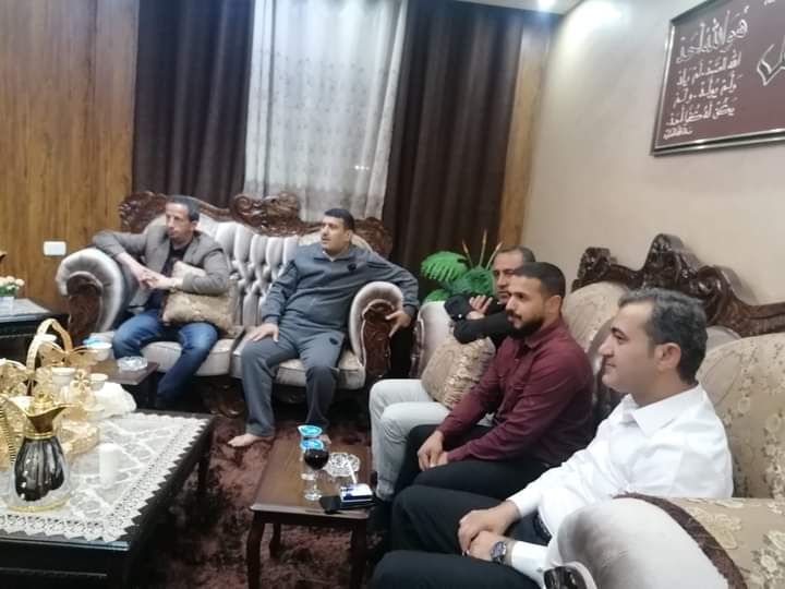 عجلون : الزغول يزور عدد من موظفي البلدية ويطمأن على صحتهم