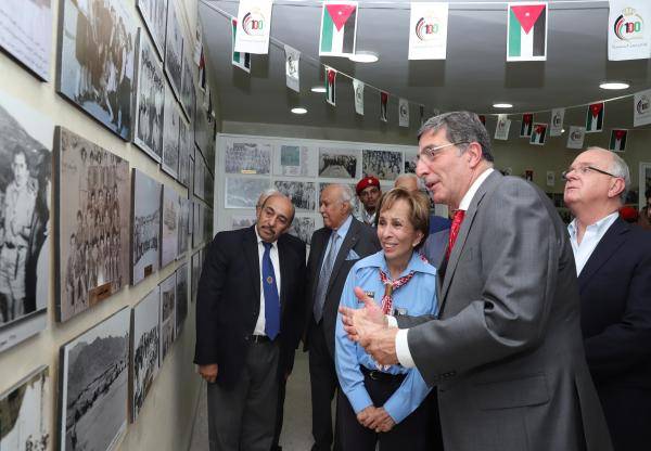 الاميرة بسمة بنت طلال تفتتح المعرض الدائم لصور تاريخ الحركة الكشفية والارشادية