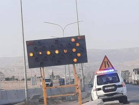 أعمال صيانة على طريقي الجيزة والنقب بإتجاه الجنوب