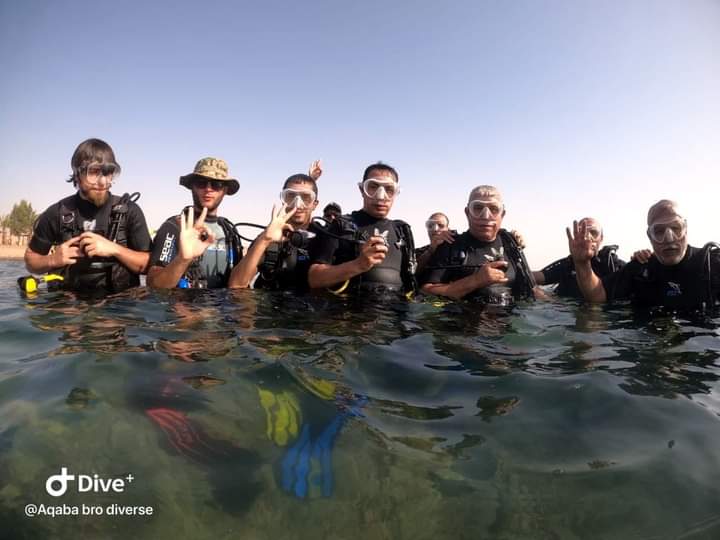 الهيئة الهاشمية للمصابين العسكريين تنظم دورة بالغطس