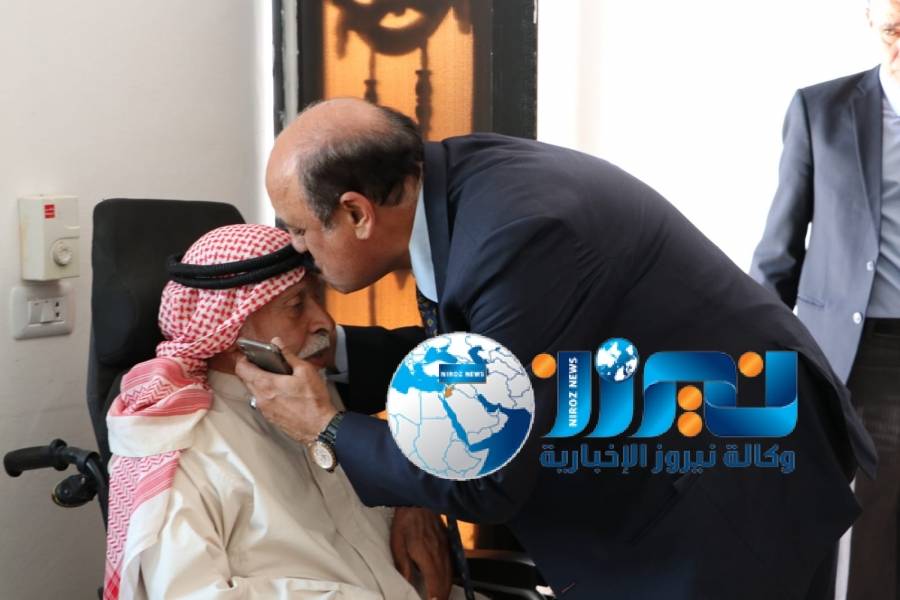 الشوبكي يزور الملازم المتقاعد الشاعر علي الخالدي