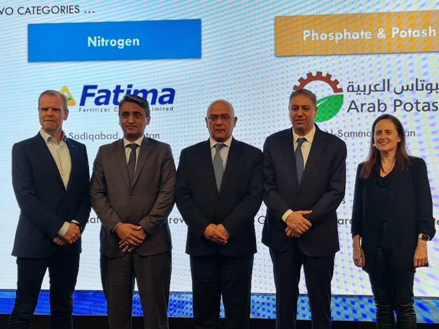 منظمة الأسمدة العالمية تكرّم شركة البوتاس العربية لتميزها في مجال الاستدامة والابتكار في الحفاظ على المياه