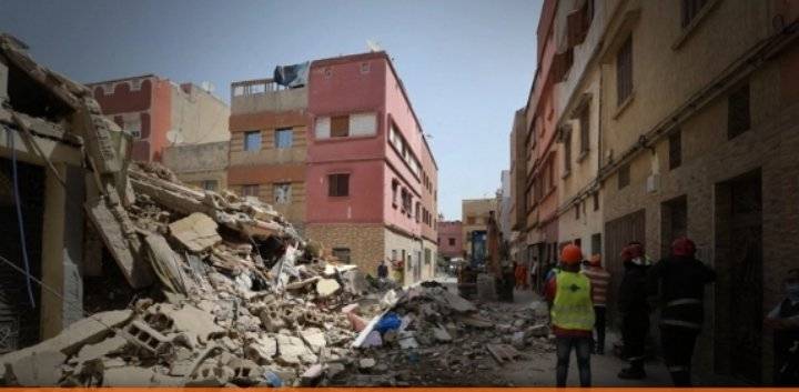 المغرب: انهيار عمارة تتكون من أربعة طوابق بالدار البيضاء