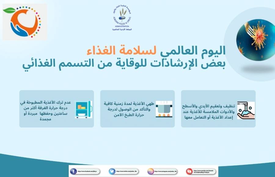 الغذاء والدواء تصدر نشرة توعوية للوقاية من التسمم الغذائي
