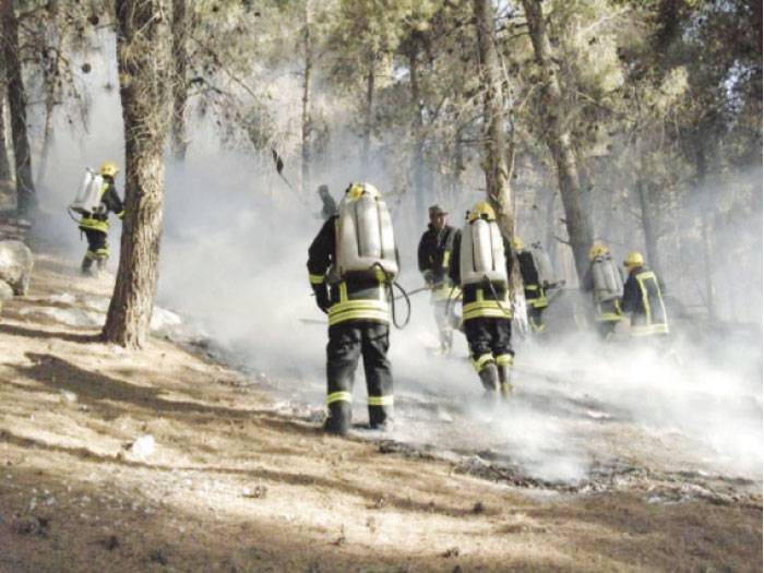 التعامل مع 161 حريق أعشاب جافة خلال 24 ساعة