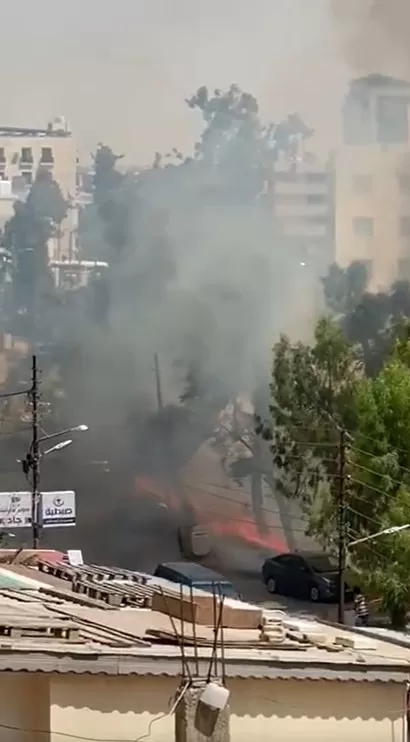 حريق في الخالدي بمنطقة جبل عمان