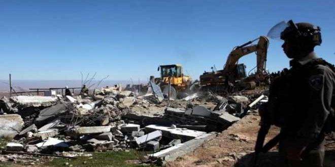 قوات الاحتلال تهدم منزلاً في أريحا