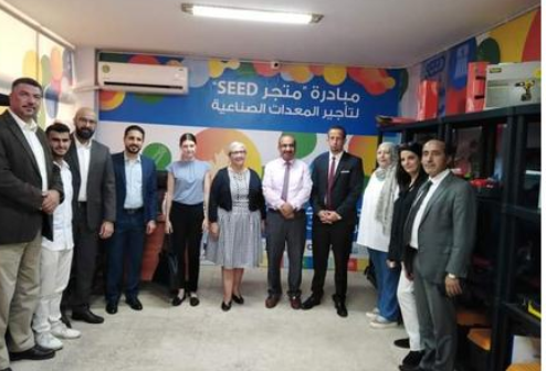 عجلون: السفيرة الكندية تفتتح متجر العدد الصناعية في نقابة المهندسين