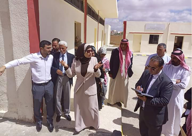 قبيلات تتفقد مدارس بلواء البادية الشمالية الشرقية