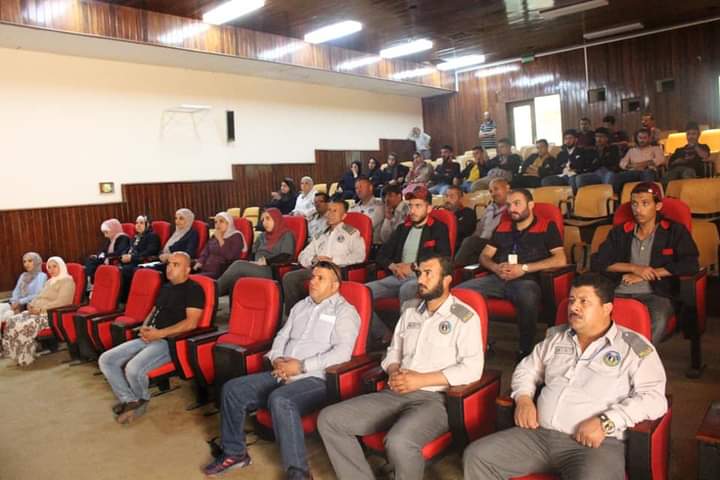 محاضرة للهيئــــة الهاشميــــة للمصابيـــن العسكرييــــن في مستشفى المركز الوطني للصحة النفسية